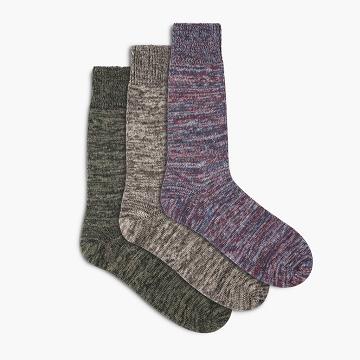 Multicolor Thursday Sodello Marled Cotton 3-Pack Men's Socks | NZ255KOR