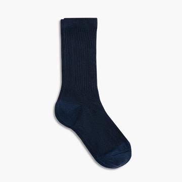 Navy Thursday Sodello Classic Crew Cotton Men's Socks | NZ26DFM