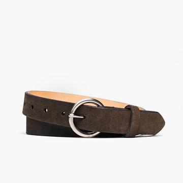Olive Thursday Circle Suede Women's Belts | NZ12QMA