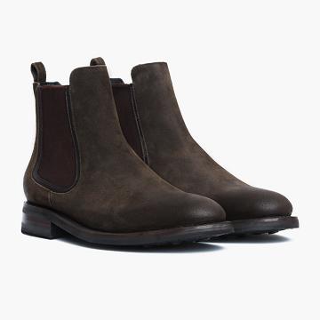 Olive Thursday Duke Suede Men's Chelsea Boots | NZ8TCE