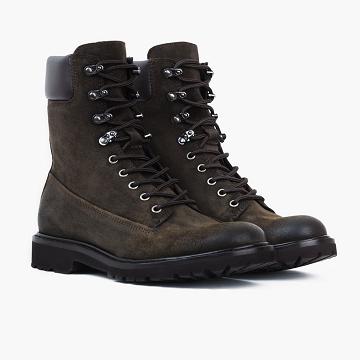 Olive Thursday Explorer Suede Men's Boots | NZ390DFM25
