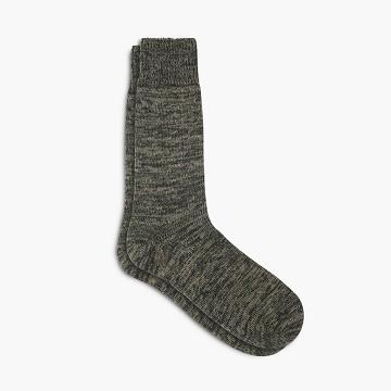 Olive Thursday Sodello Marled Cotton Men's Socks | NZ254LIS