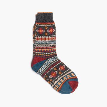 Orange / Multicolor Thursday Sodello Southern Sun Cotton Multicolor Women's Socks | NZ102GSO